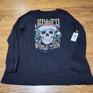 NWT Torrid Super Soft Slub Jersey Tee Joy to the World 0/L/12